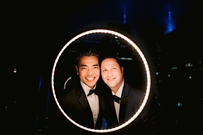 Ron and mark taking photos together, NYC