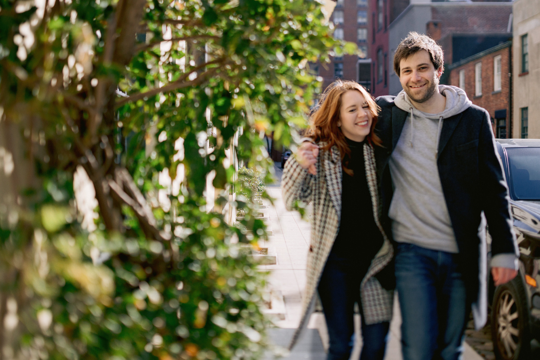 Engagement photography in New York City by Jenny Fu Studio