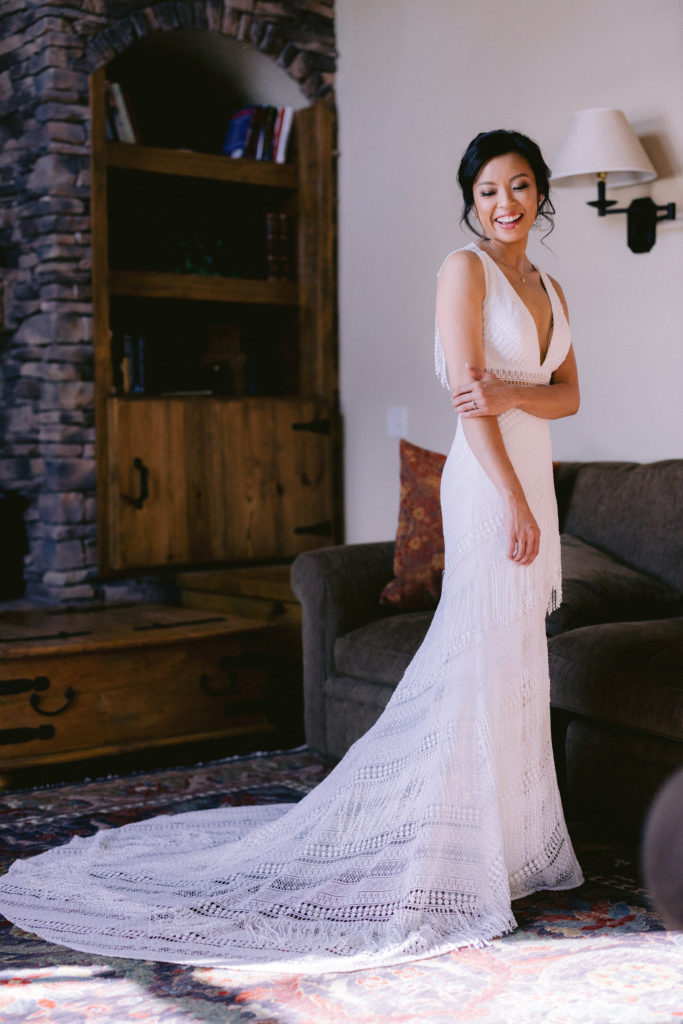 Beautiful bride at Spruce Mountain Ranch