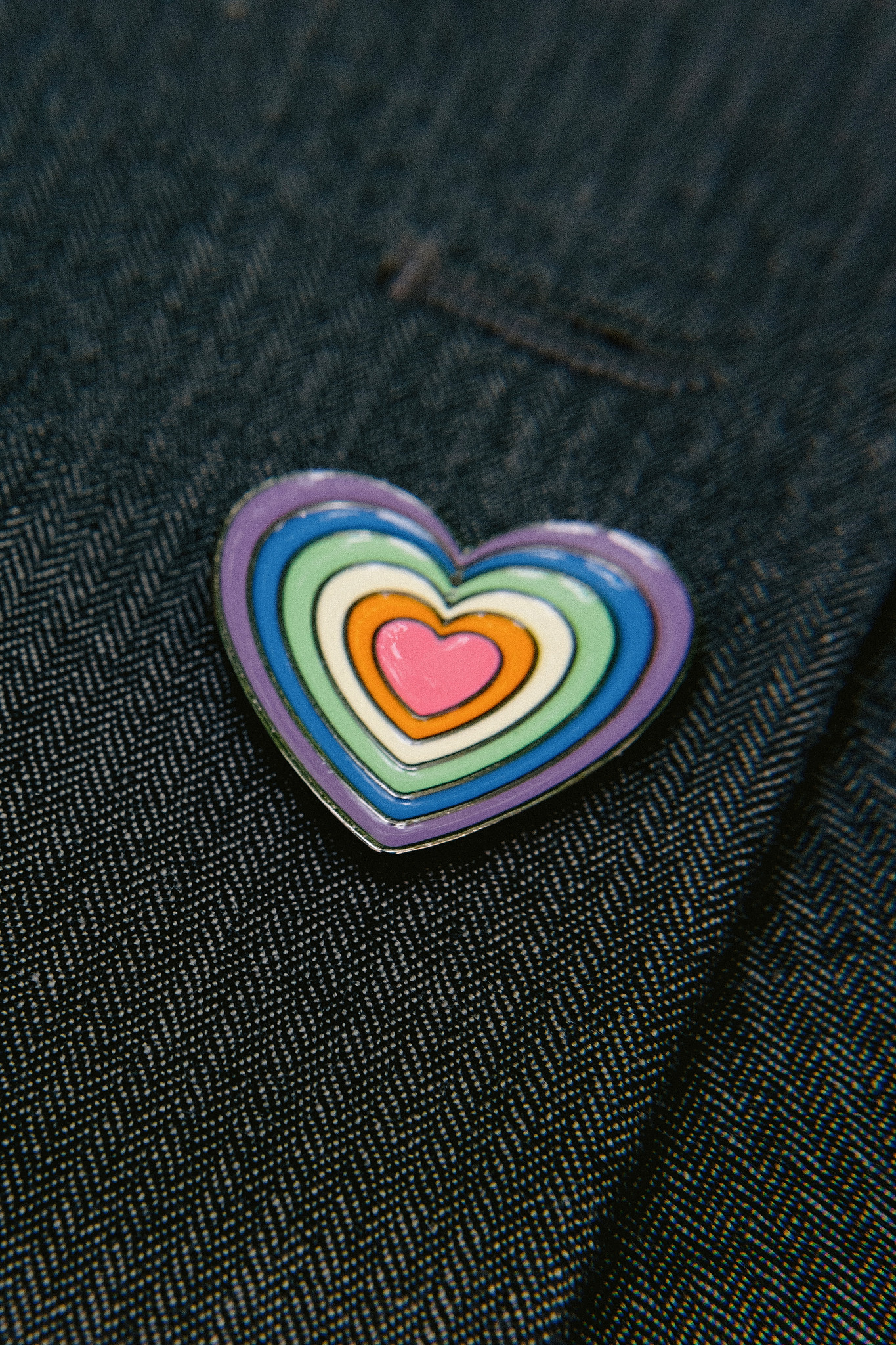 Rainbow pride pin