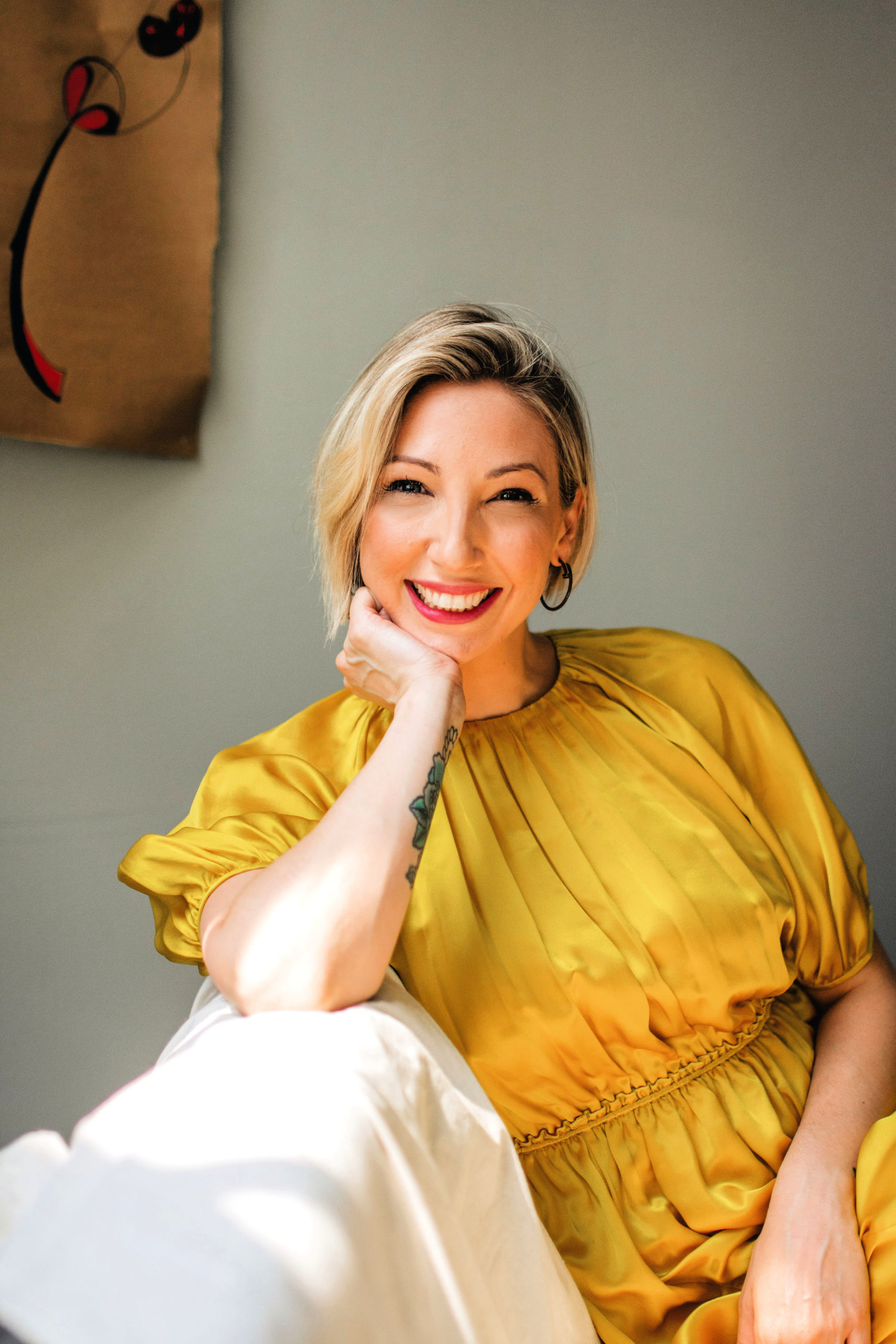 Lauren Paglionico, the founder of LRN Beauty smiling