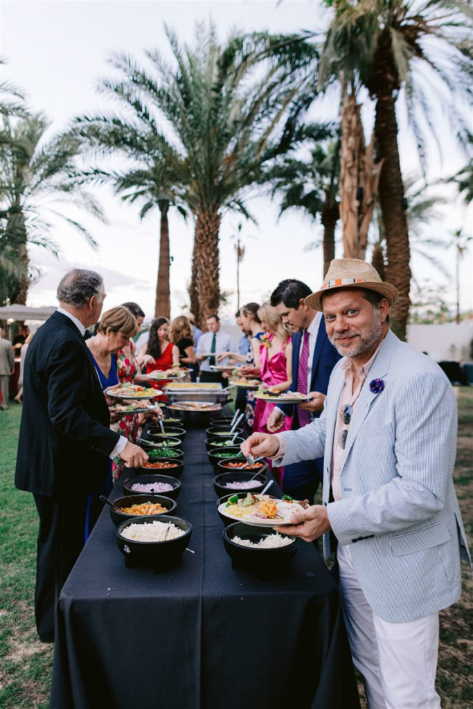 A pre-wedding rehearsal is held in Palm Springs